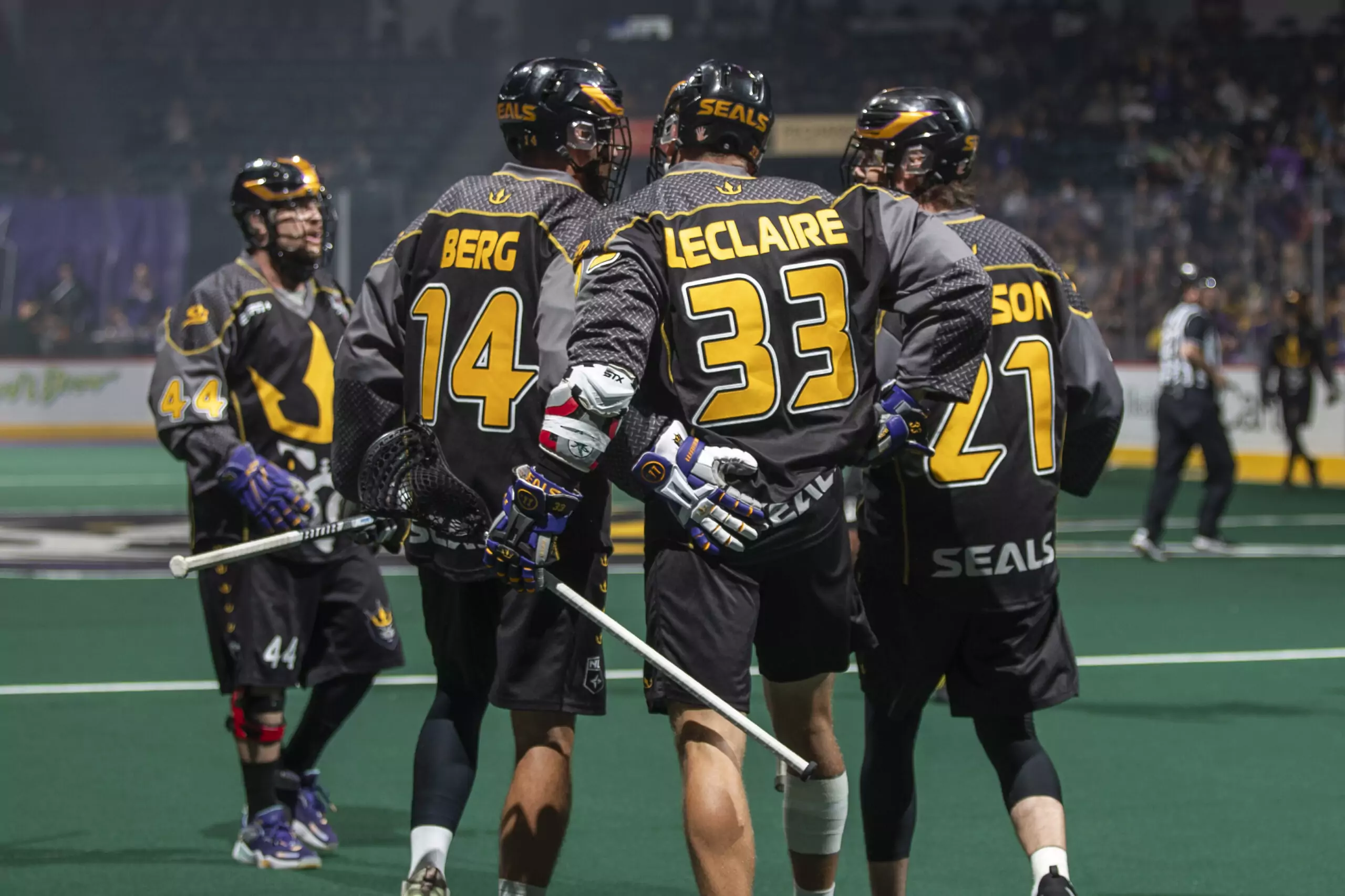 Philadelphia Wings live - The university of michigan lacrosse team celebrates after scoring a goal
