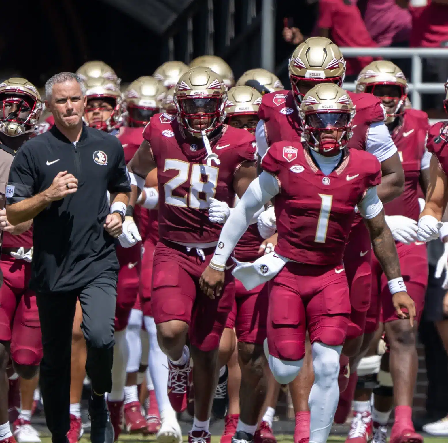 Florida State vs Virginia baseball live stream - The stanford stanford stanford football team runs onto the field