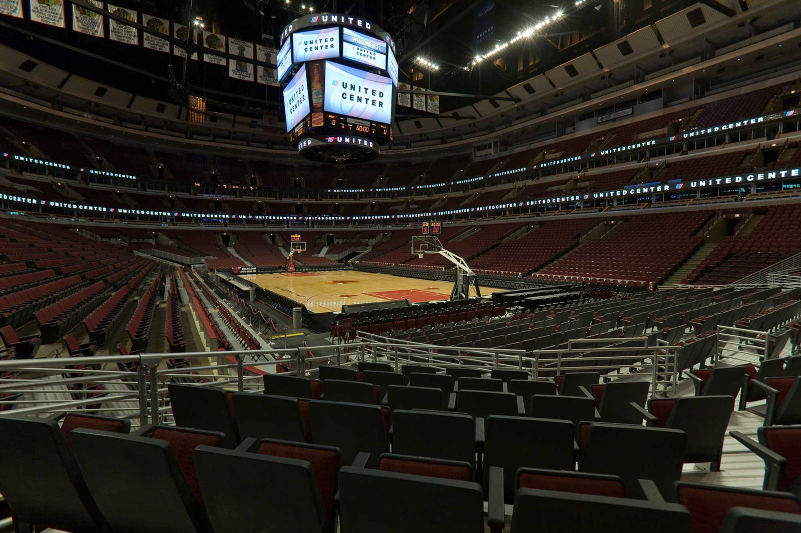 boston celtics vs milwaukee bucks live stream - A basketball court with a large screen in the middle